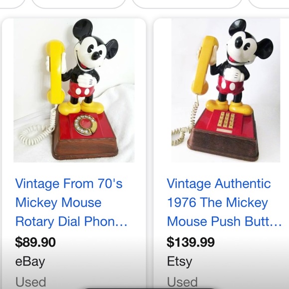 Vintage Mickey Mouse Telephone - Picture 8 of 8